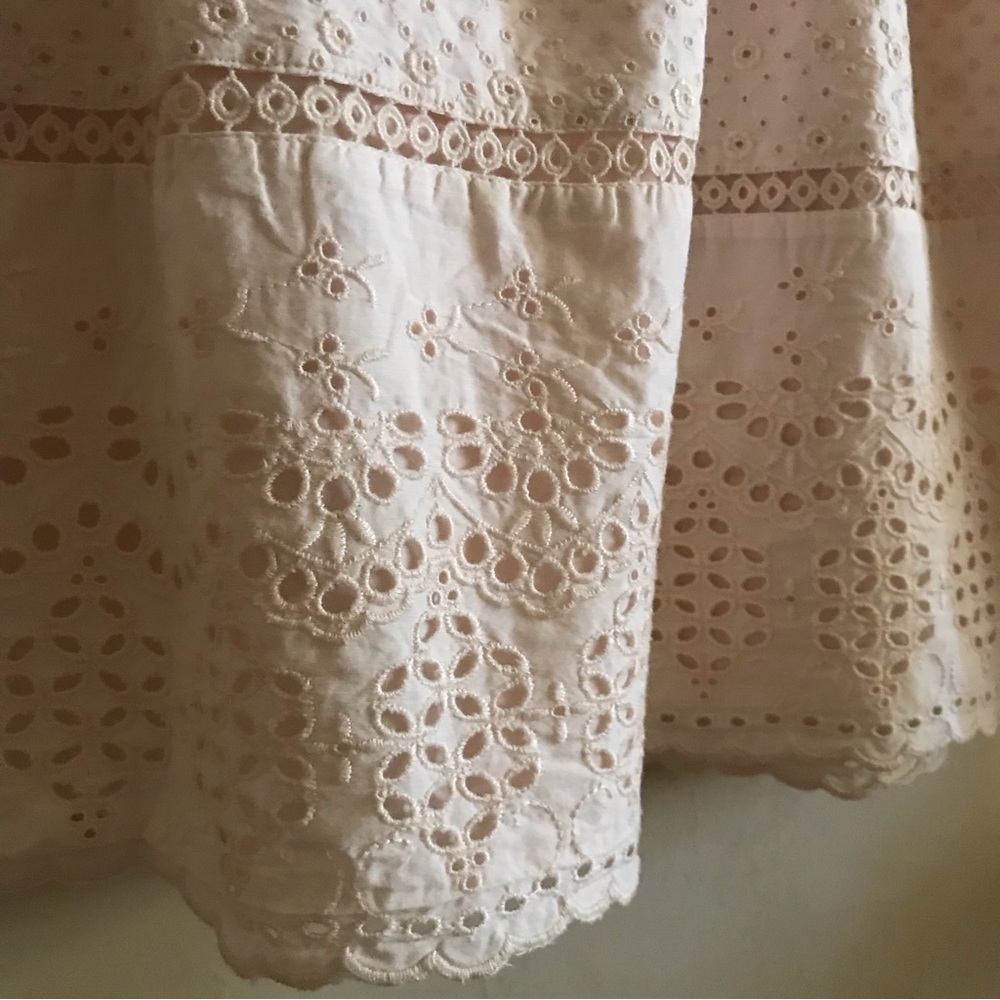 LOFT Cotton Powder Pink Eyelet Dress - Picture 10 of 16